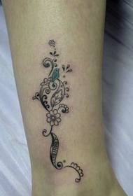Girls like leg vines Tattoo pattern