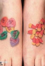 Foot Sugar Tattoo Patroon