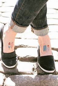 fashion instep candy popsicle tattoo
