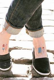 fashion instep fine looking candy popslet tattoo pattern Picture