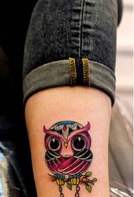 footed super cute super stylish owl tattoo Picture picture
