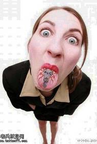 see the pattern in Tattoo pattern on the tongue