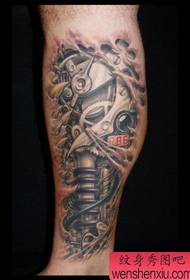 Bein Roboterarm Tattoo-Muster