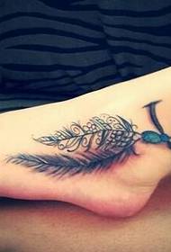 beautiful ankle on the only beautiful feather anklet tattoo picture
