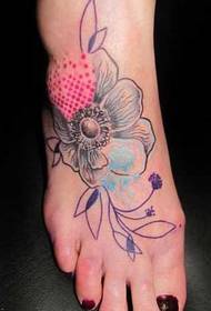 ngjyra instep modeli i tatuazheve të luleve