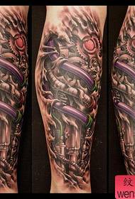 szuper jóképű láb robot kar tetoválás minta