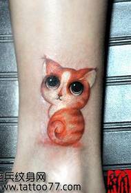 bellezza gambe Super cute pattern di tatuaggi di gatti