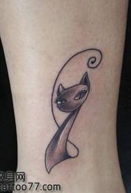 ljepota nogu stereo mačka tetovaža uzorak