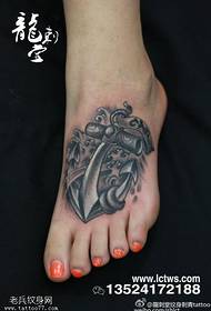 foot point stab medium domineering anchor tattoo pattern