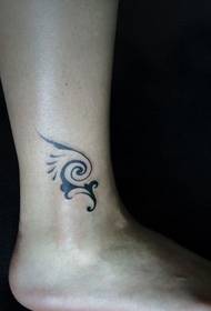 patrón del tatuaje de la pierna: patrón popular del tatuaje de la vid del tótem de la pierna