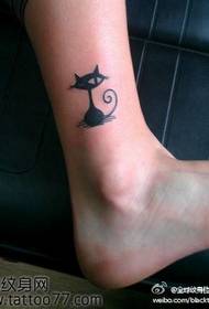 pierna lindo lindo tótem gato tatuaje patrón