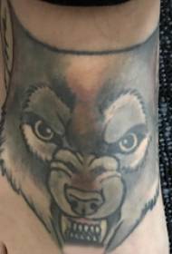 Baile animal tattoo on the instep of the painted animal tattoo picture