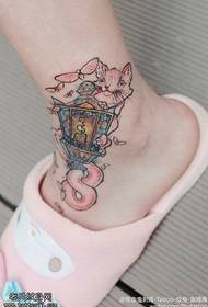 color beautiful light tattoo pattern  48332 - small beautiful and beautiful moon totem tattoo picture at the ankle