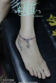 exquisite anklet tattoo tattoo pattern