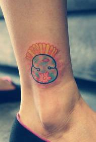creative letter s ankle fashion tattoo picture