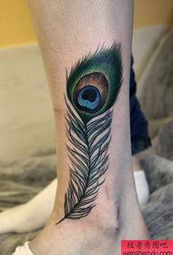 modèl mak tatoo pye peacock