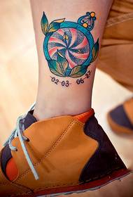 fresh ankle high-definition tattoo picture