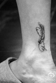 i-ankle utu feather tattoo iphethini