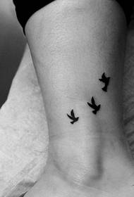 semelo sa tattoo ea ankle pigeon