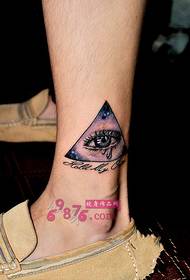 fotografia e tatuazhit të kyçit të këmbës së syrit të Zotit