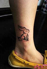 ankle cute cartoon rabbit picture