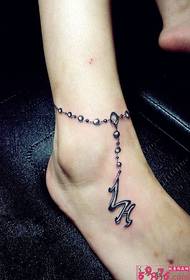 chithunzi cholembera anklet tattoo
