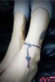 foot anklet personality tattoo picture