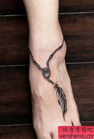 krása Nohy pekný vzor tetovania peria