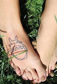 Women's Instep Totoro's Tattoo Works