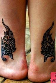 Tattoo show picture recommended an ankle angel wings tattoo pattern