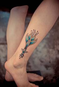 fashion Ankle flower tattoo picture
