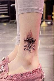 Moda kadın ayak bileği kişilik Akrep dövme resim resim