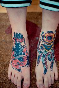 instep art robot fashion tattoo picture