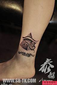 Foot God House, God's Eye Totem Tattoo Pattern