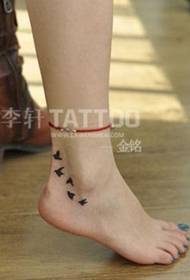 красота глезен татем татуировка модел 48771-крака мода тотем татуировка снимка