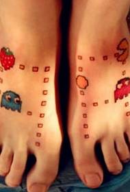 girls feet color cartoon strawberry cute cute tattoo pictures