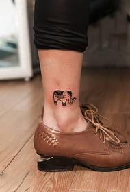 Foot Fashion Baby Elephant Tattoo Picture