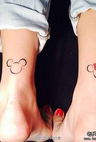 marrazki bizidunen Mickey tatuaje eredua