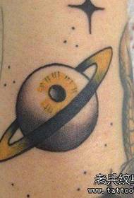 kozmički uzorak tetovaža za oči