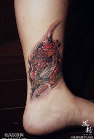 ankle colour echinyakare unicorn tattoo pateni