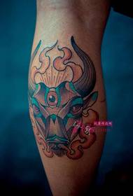 Angry Bull Shank kreatív tetoválás kép