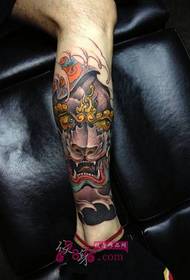 Traditional package calf Tang lion tattoo picture