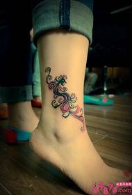 foot 踝 丘 火 fire phoenix tattoo picture picture