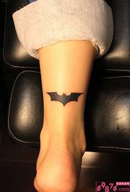 heel black Batman logo tattoo picture picture