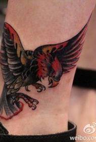 figura e tatuazhit rekomandoi një këmbë foto tatuazhe me shqiponjën me ngjyra