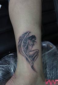 sexy angel fashion ankle tattoo picture