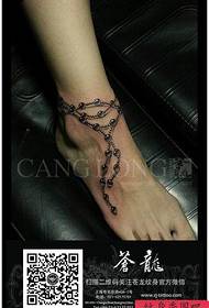 girl ankle Exquisite fashion anklet tattoo pattern