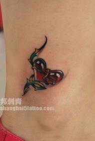dívčí kotník láska révy tetování vzor