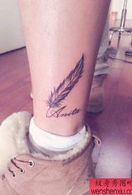 uzorak za tetovažu slova perja nogu dijeli tattoo show
