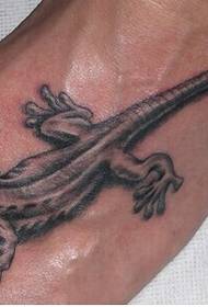 boys feet classic good-looking lizard tattoo pictures
